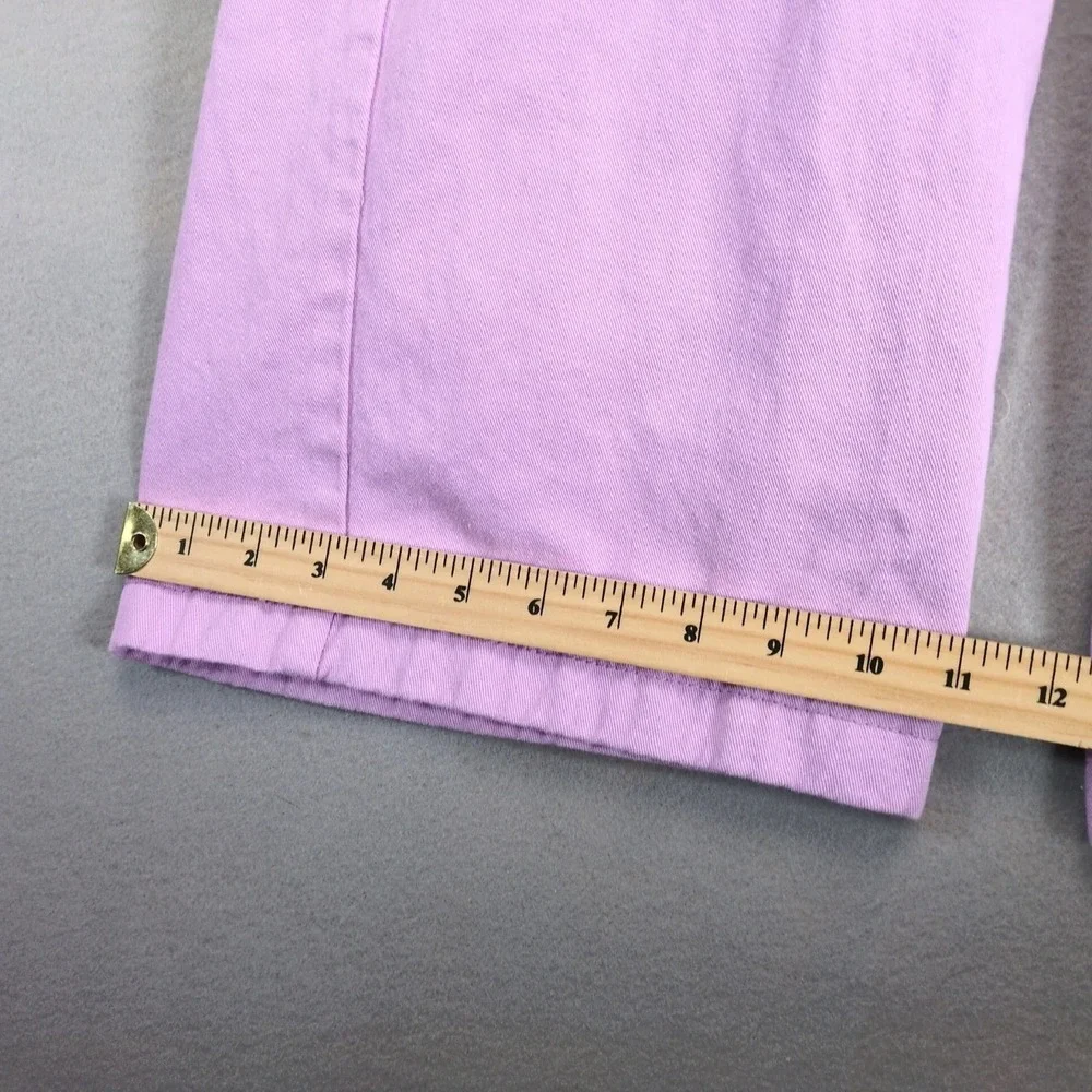 STNDRD Denim Purple Wide Leg Cropped Jeans Women's 14 High Rise Stretch‎ 31x26
